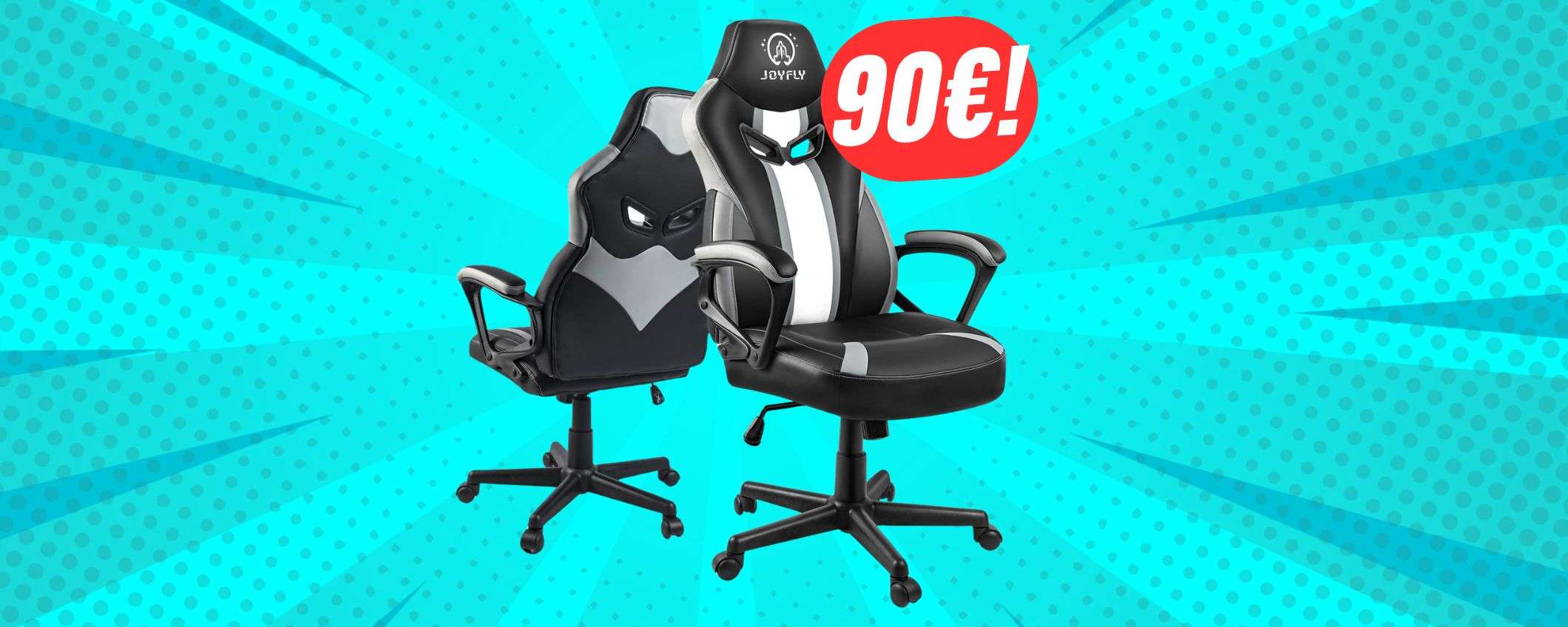 Gioca come sul divano grazie alla SEDIA da GAMING (-39€)