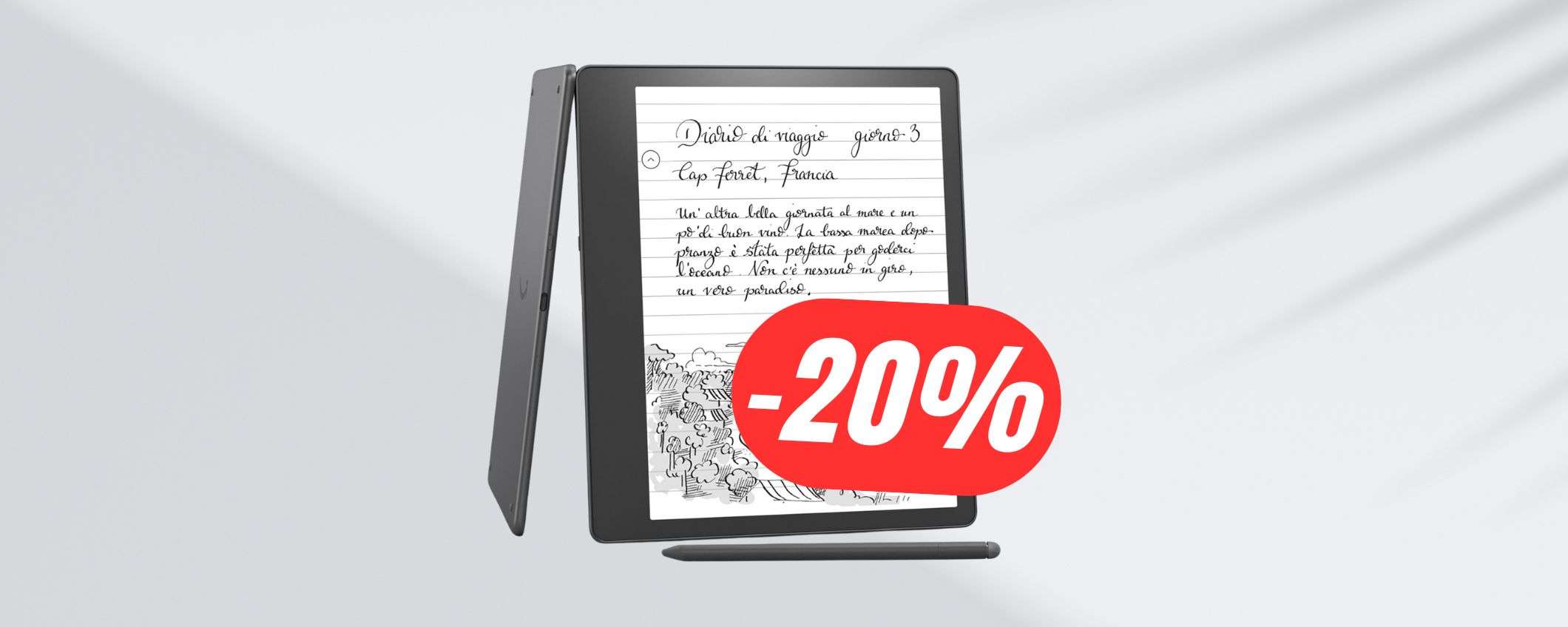 Scrivi, leggi e disegna su Kindle Scribe (scontato del 21%!)