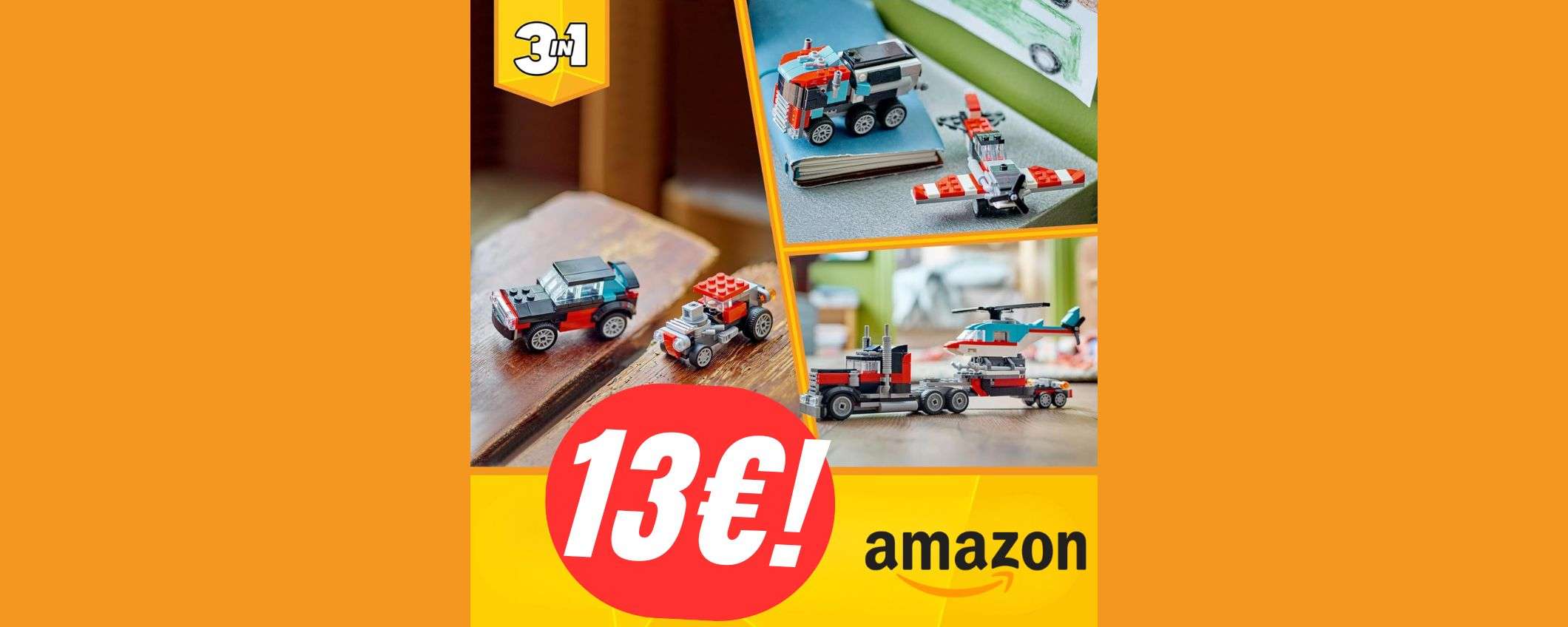 3 set LEGO a 13€: SCONTO FOLLE su Amazon!