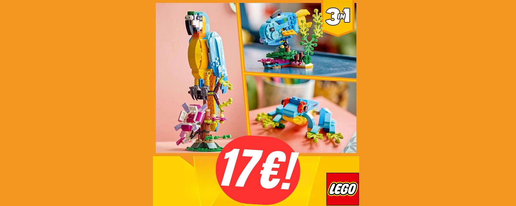 Set LEGO 3 in 1 a soli 17€ su Amazon: questo è imperdibile!