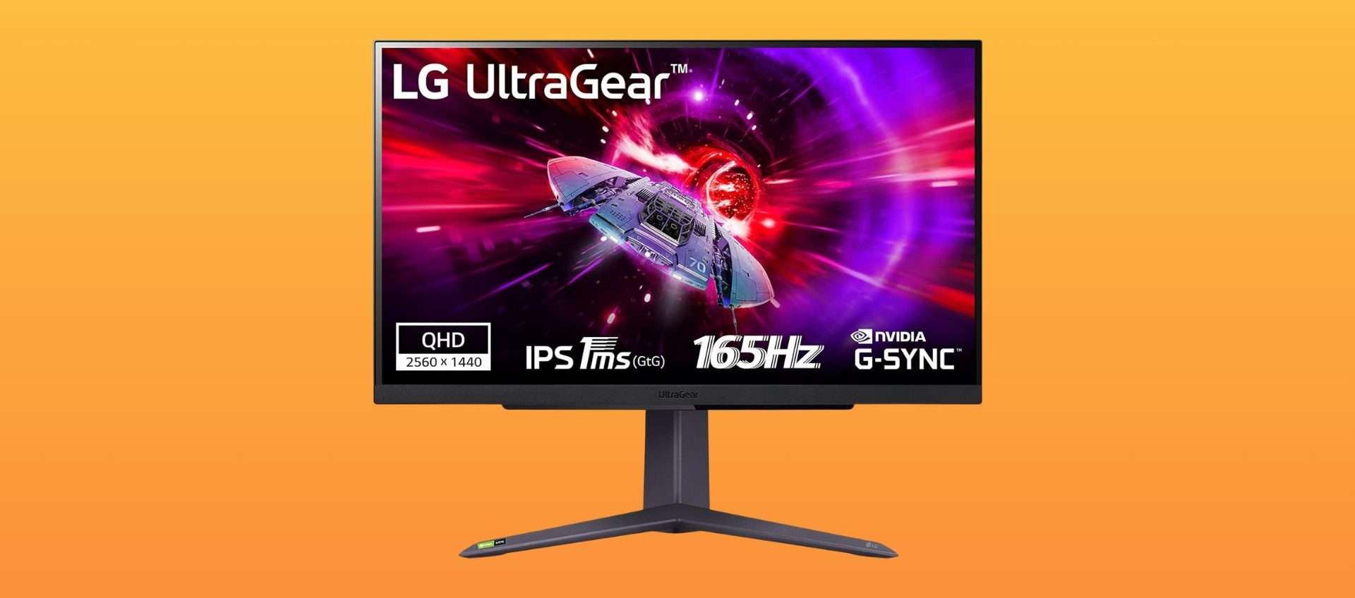 LG 27GR75Q UltraGear: monitor gaming QHD in offerta con sconto imperdibile