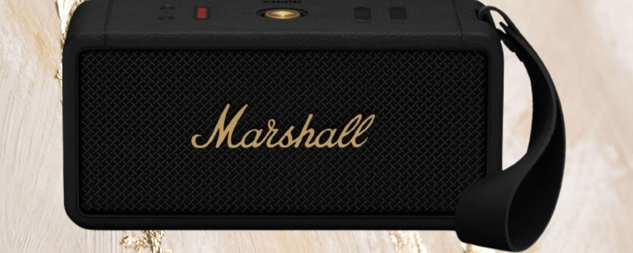 Marshall Middleton con oltre 100€ di sconto: speaker premium in promo WOW