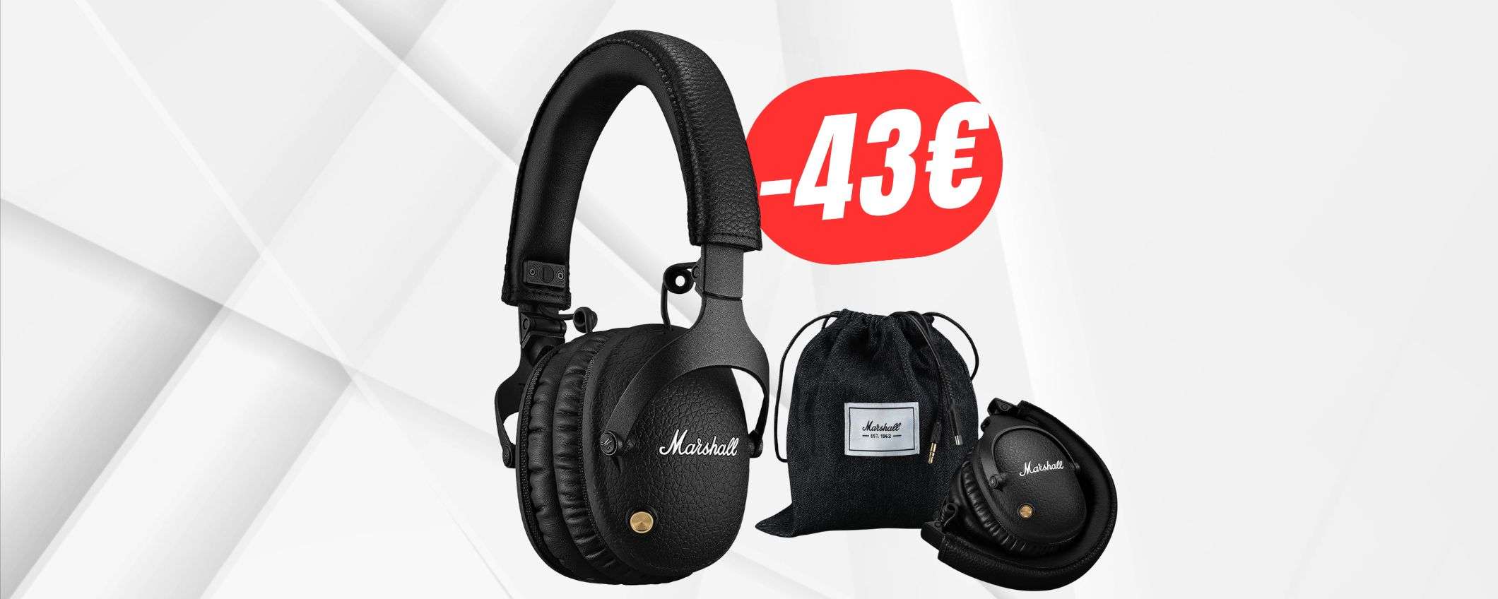 RISPARMIA 43€ sulle CUFFIE Marshall (pieghevoli e wireless!)