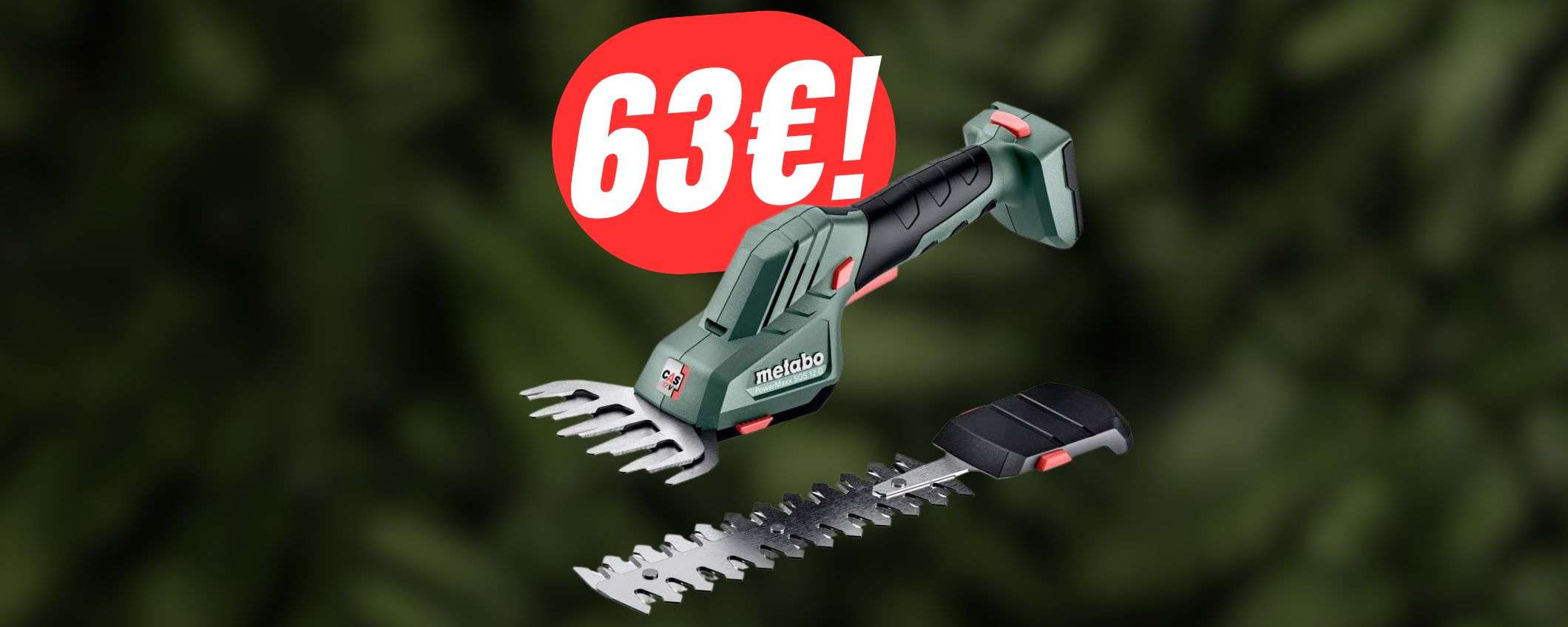 SCONTO FOLLE del 47% per il DECESPUGLIATORE su Amazon!