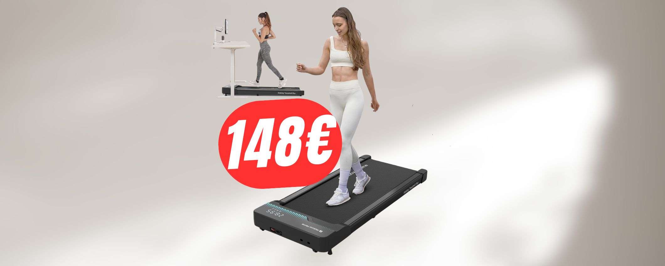 Solo 148€ per il TAPIS ROULANT elettrico e portatile: allenati in casa!