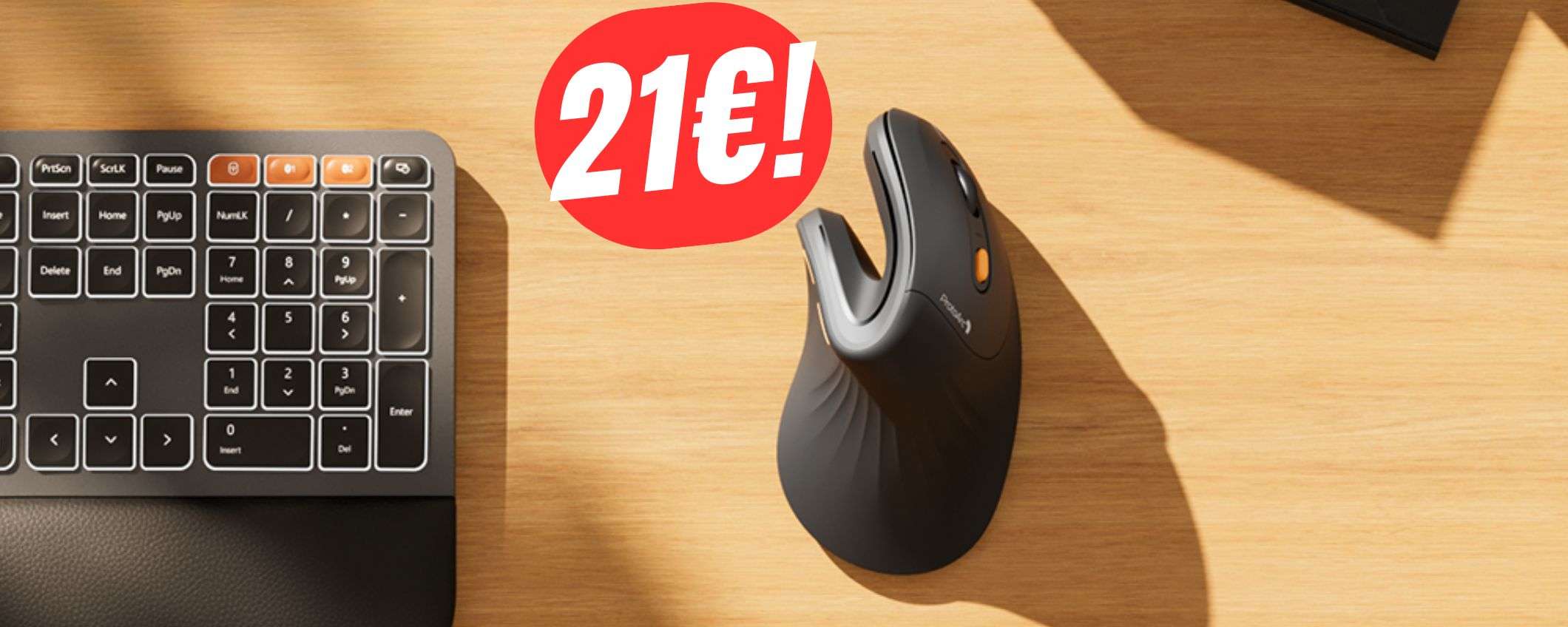 Wireless ed ergonomico: questo MOUSE ti cambierà la vita (e costa 21€!)