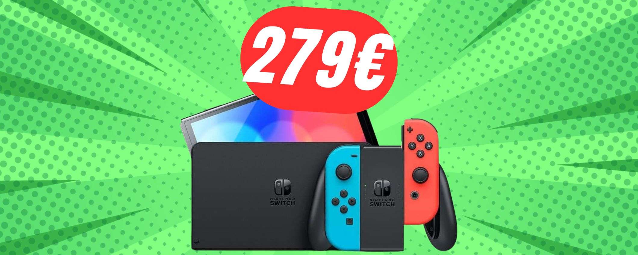 Solo 279€ per Nintendo Switch OLED: è il momento di acquistarla!