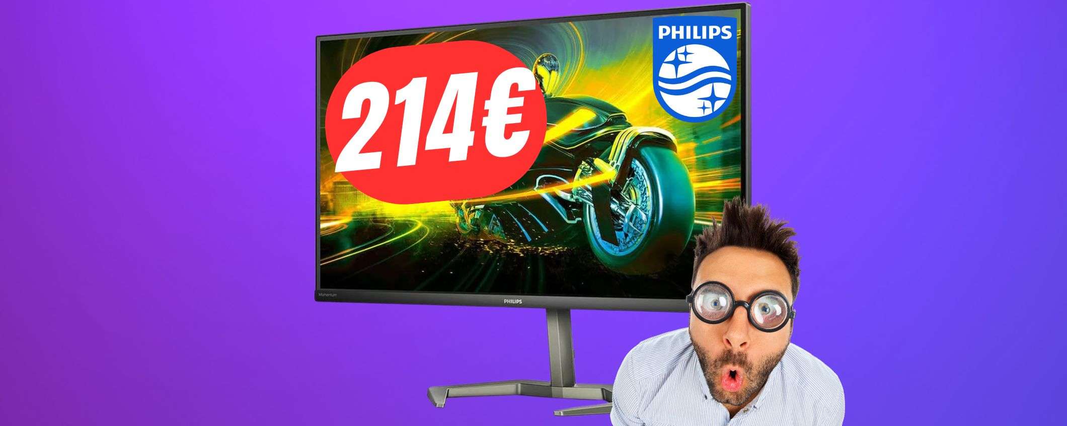 SCONTO FOLLE per il MONITOR Philips (1440p e 170Hz) a soli 214€!