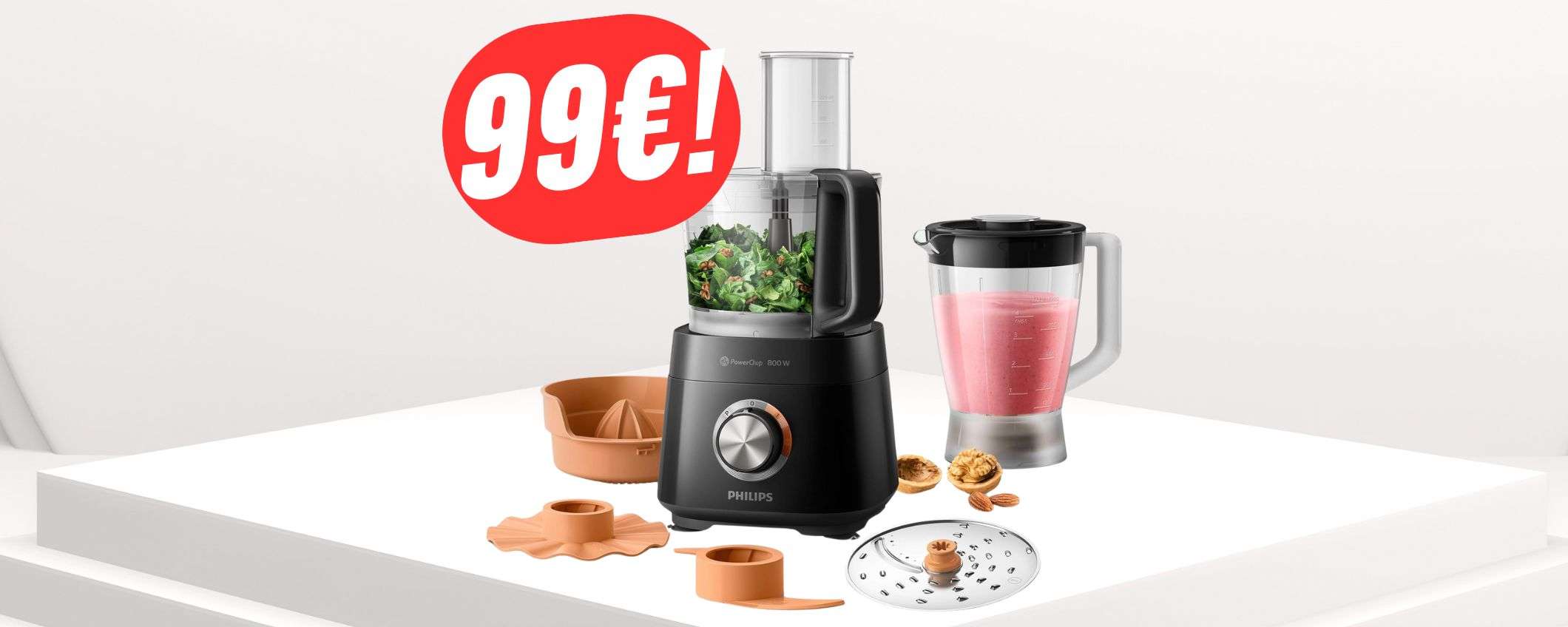 Il robot da cucina Philips 29 in 1 è in OFFERTA a soli 99€ su Amazon!