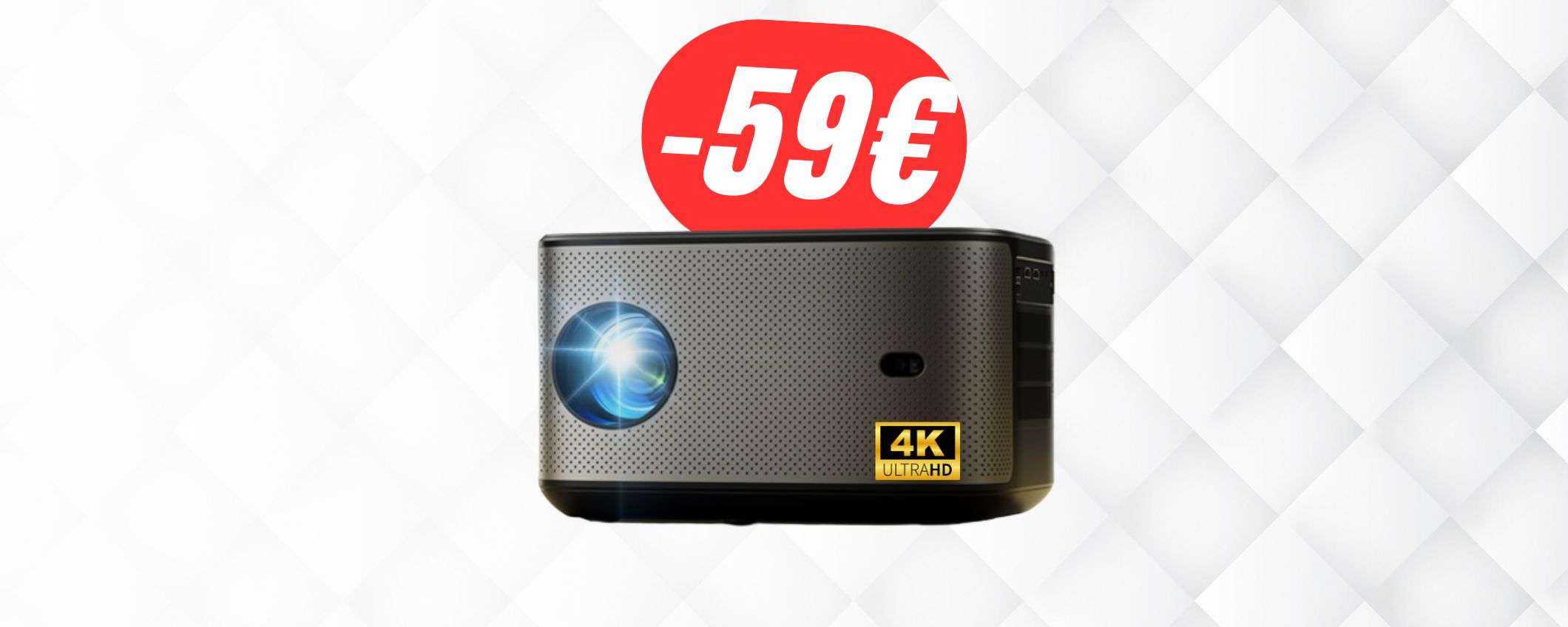 Risparmia 59€ sul PROIETTORE 4K grazie al COUPON esclusivo!