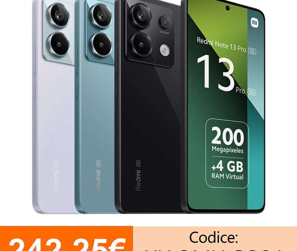 Redmi Note 13 Pro 5G, prezzo irresistibile: con il codice sconto è un best buy