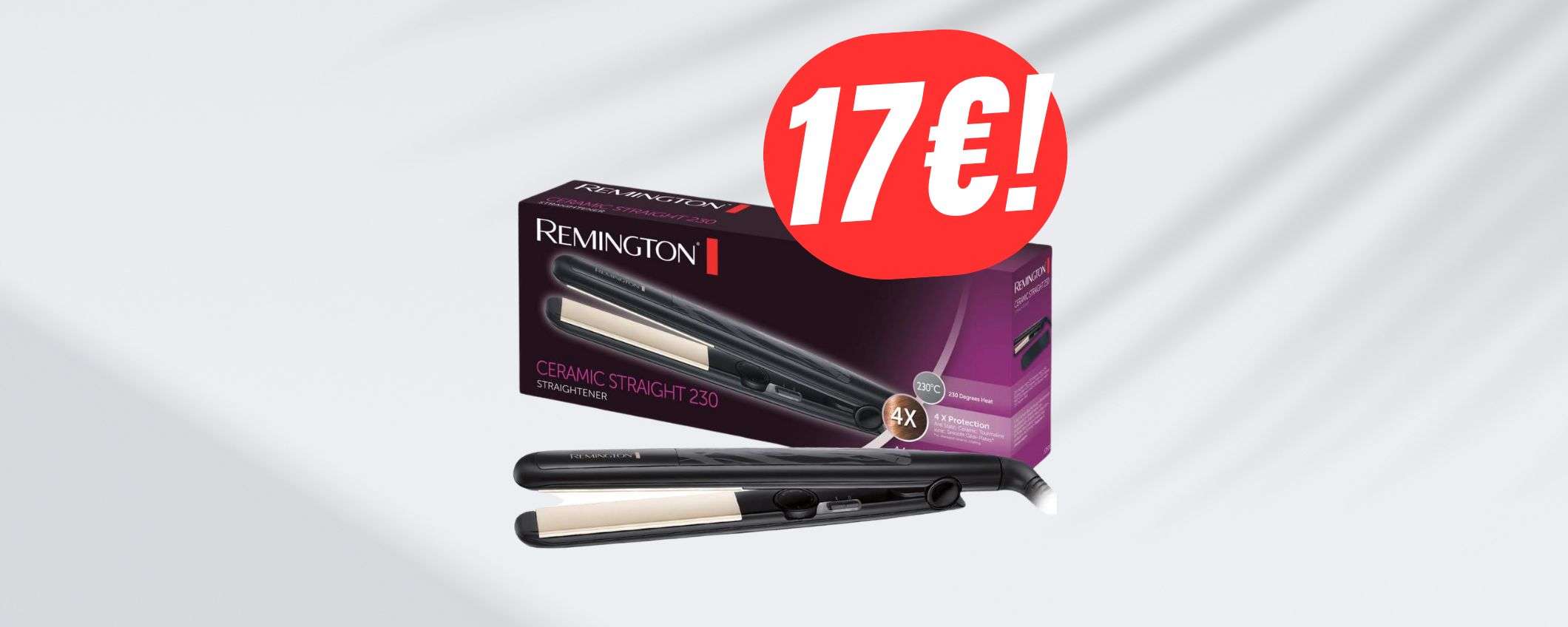 La PIASTRA per capelli Remington a 17€ sta andando a ruba, fai presto!