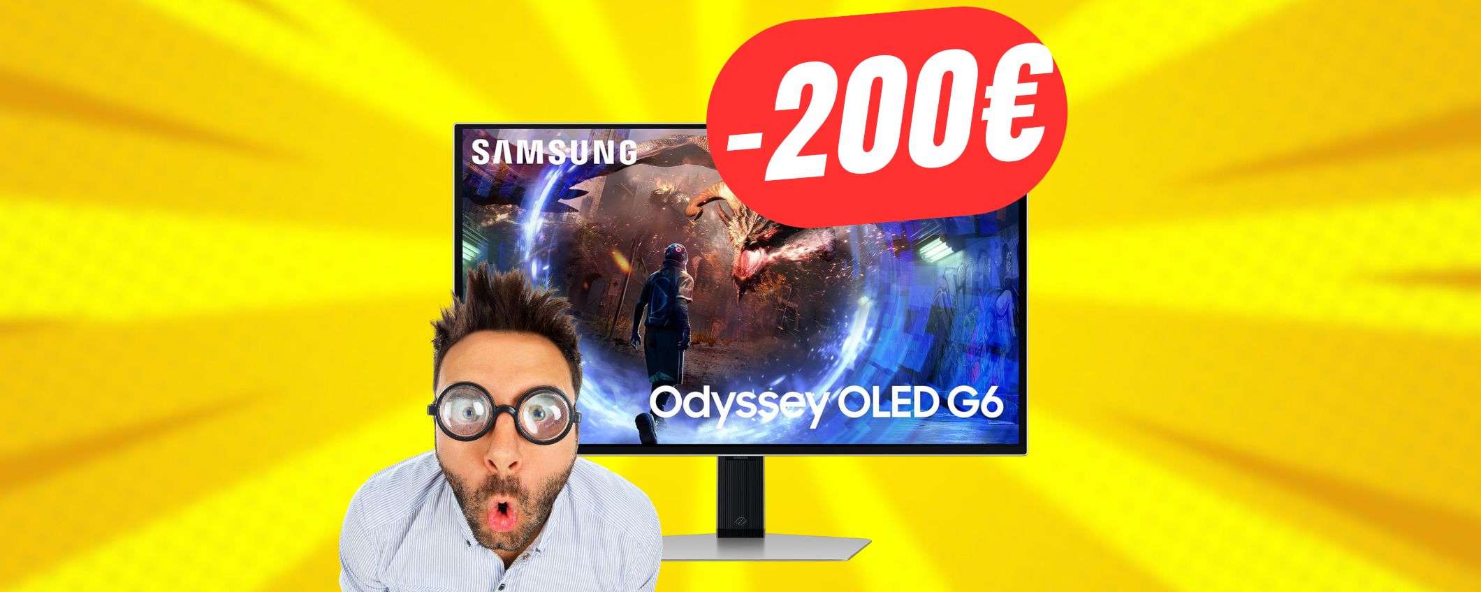 Il MONITOR OLED di Samsung crolla a 200€ in meno!