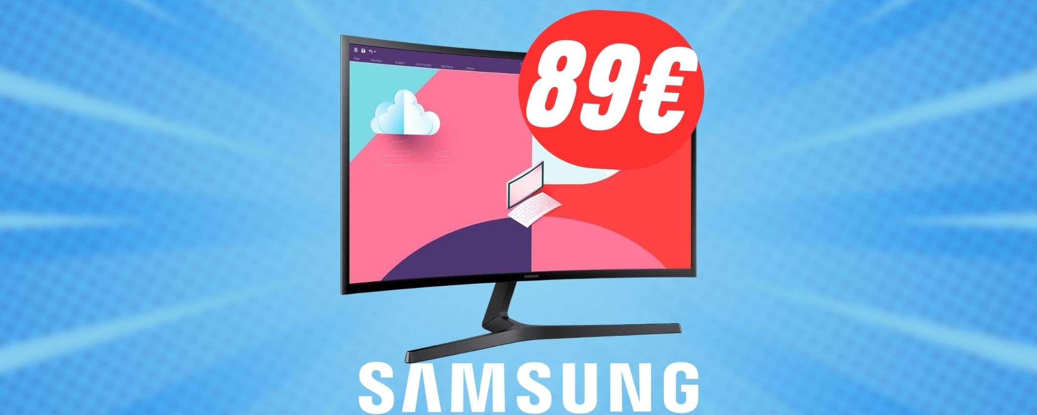 Full HD e 75 Hz: questo MONITOR Samsung costa solo 89€, fai presto!