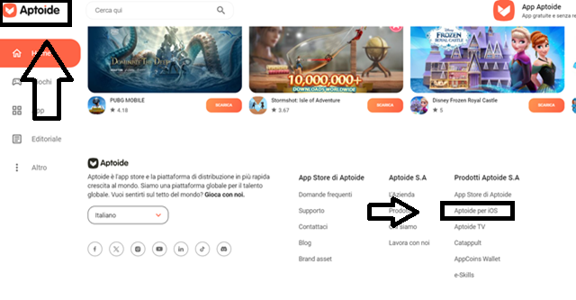 Aptoide lo store alternativo per iOS e Android