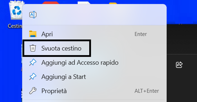 OneDrive: svuotare il cestino