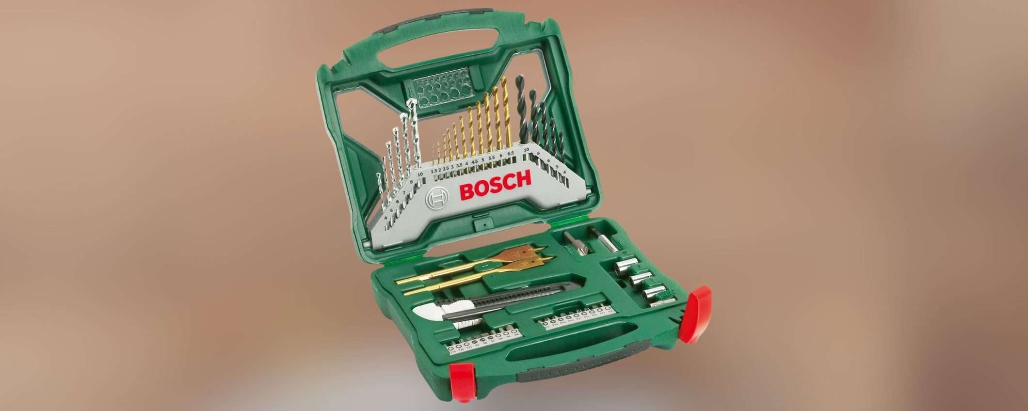 Set di 50 punte e bit di avvitamento BOSCH in MAXI SCONTO Amazon (-63%)