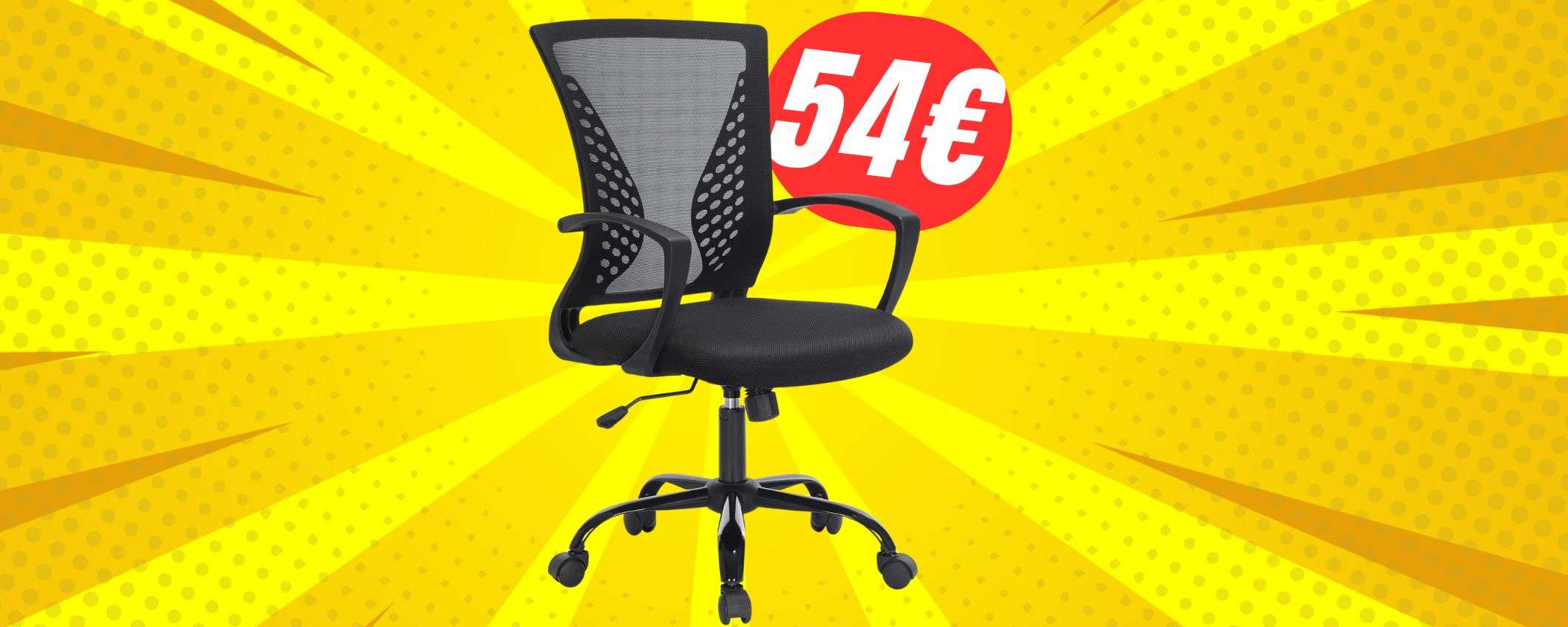 Questa sedia super-traspirante e comodissima costa solo 54€!