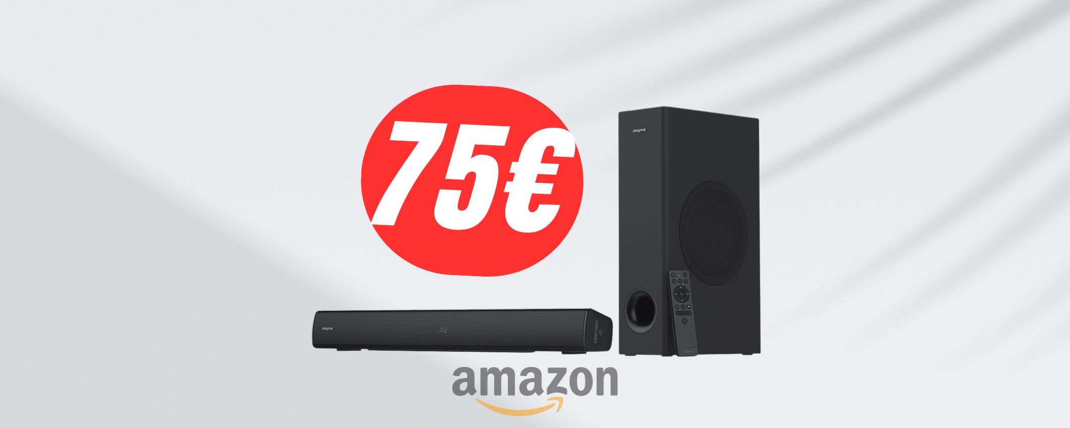 SOUNDBAR+SUBWOOFER di Creative a soli 75€, ma per pochissimo tempo!