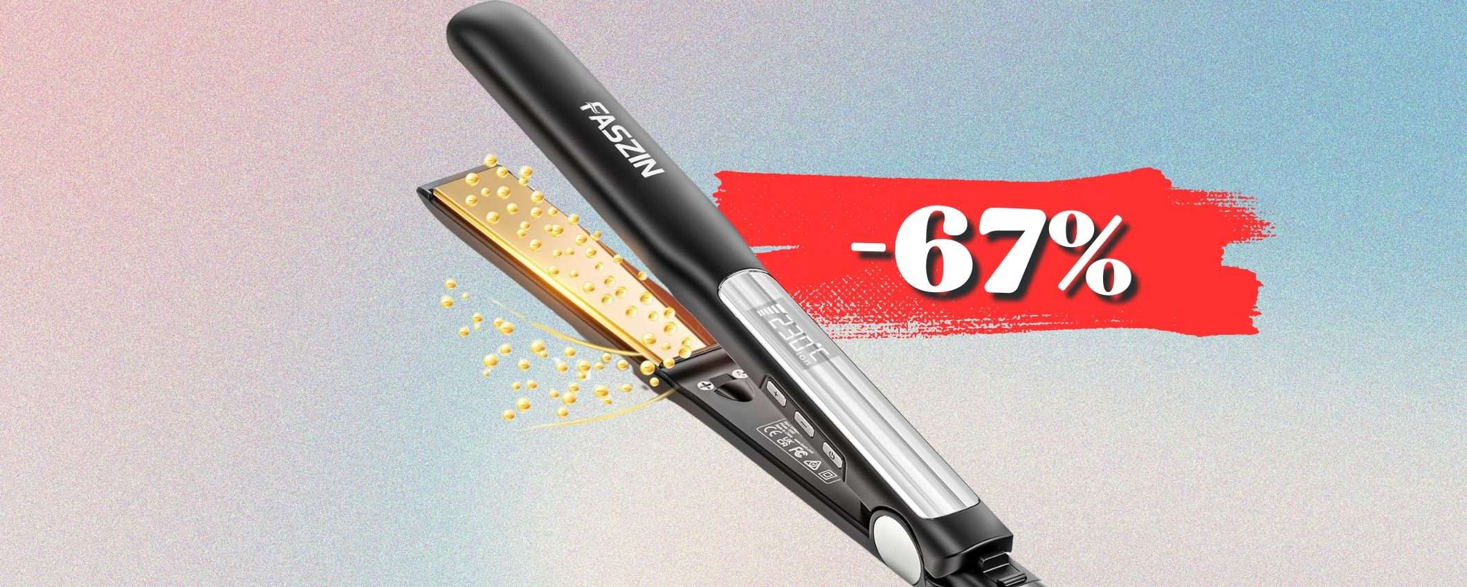 Piastra PROFESSIONALE con sistema in titanio a prezzo STRACCIATO: 35€