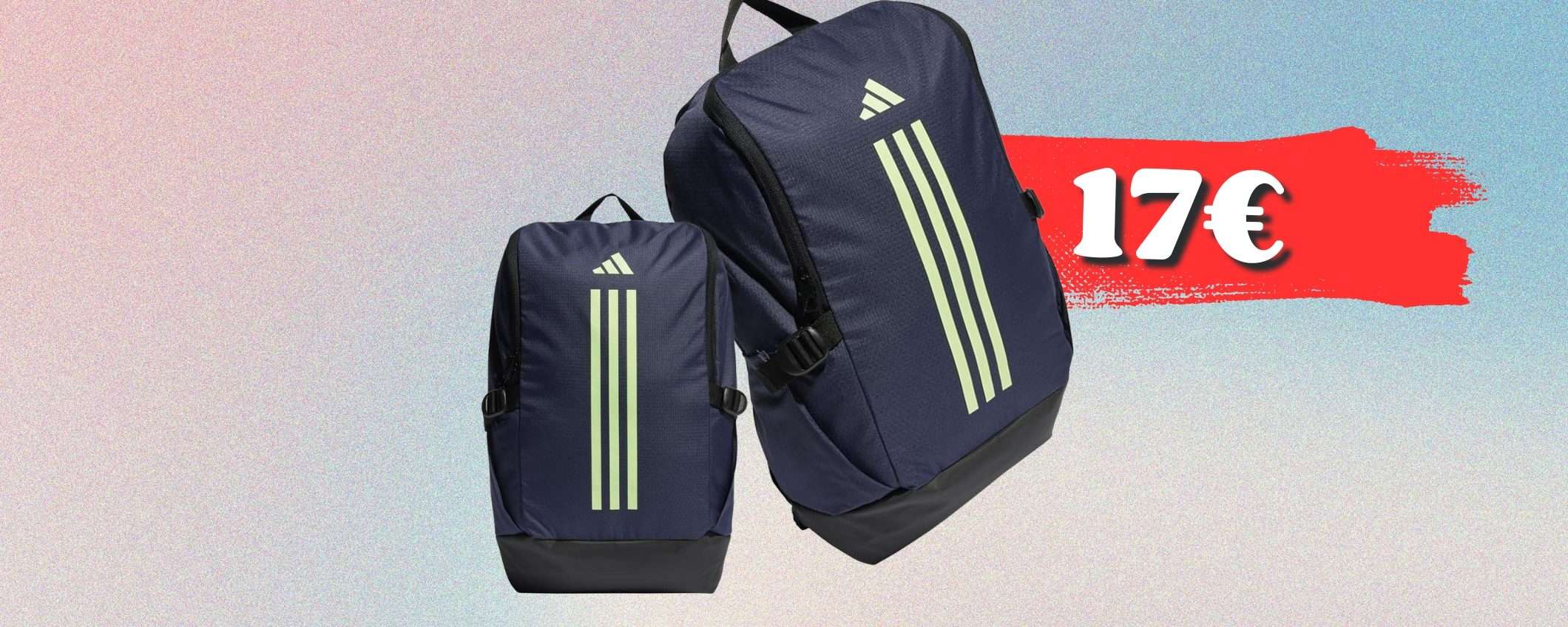 LIQUIDAZIONE Adidas: zaino comodissimo a soli 17€ per mare e città