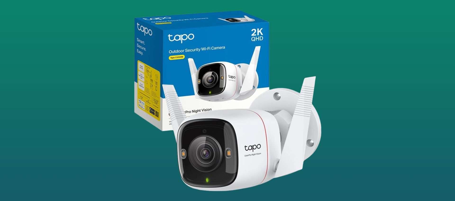 TP-Link Tapo C325WB: telecamera di sorveglianza 2K in offerta con sconto del 24%