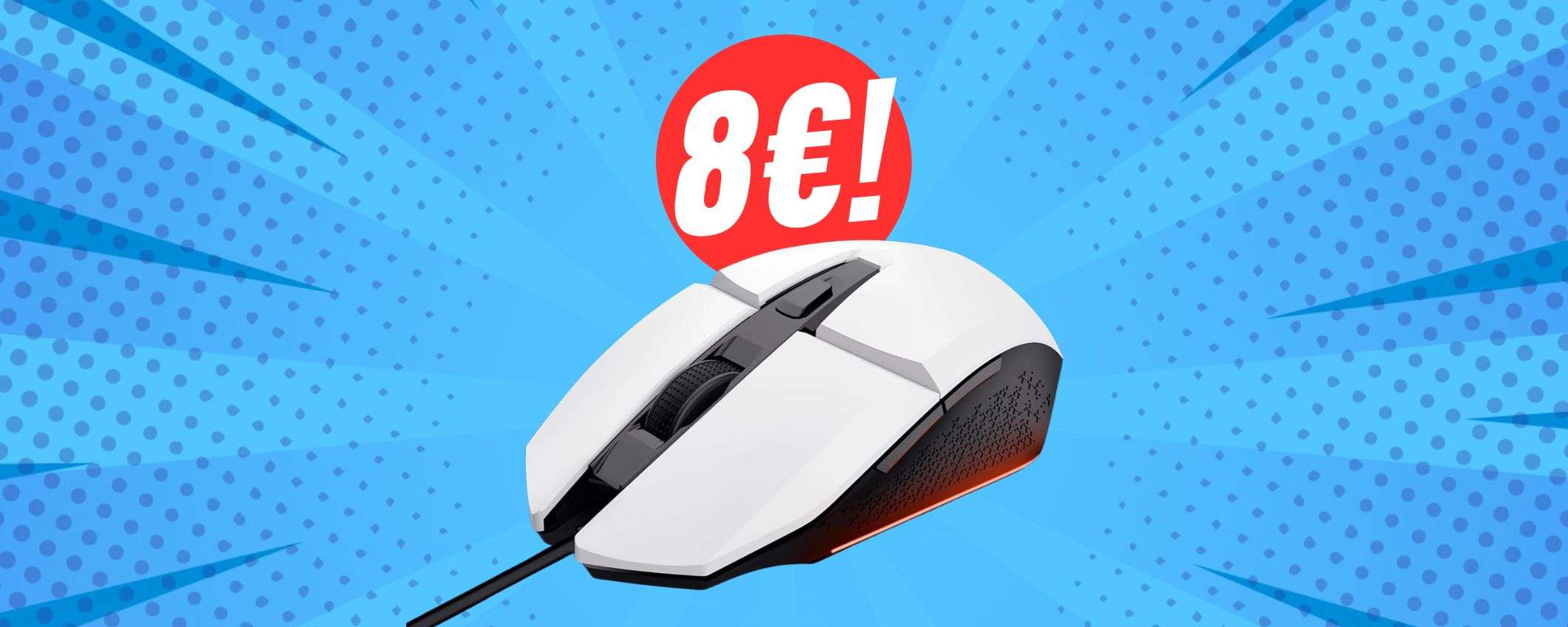 MINIMO STORICO per questo MOUSE da gaming (costa 8€!)