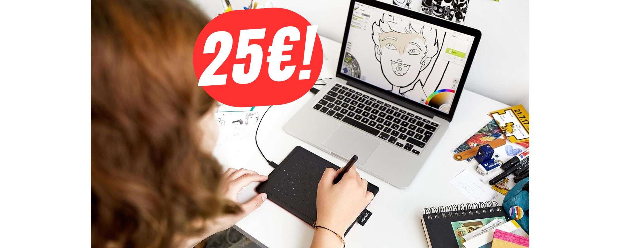 Disegna sul tuo PC grazie alla TAVOLETTA GRAFICA Wacom (25€!)