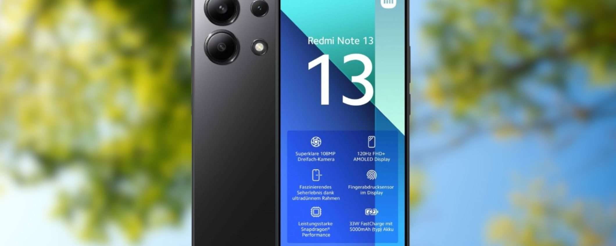 Xiaomi Redmi Note 13 a 146€, la BOMBA: 108MP, 6/128GB e schermo AMOLED 120Hz