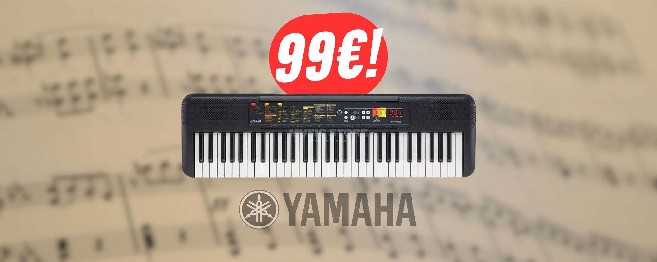 Impara a suonare il piano grazie alla PIANOLA Yamaha in OFFERTA (99€!)