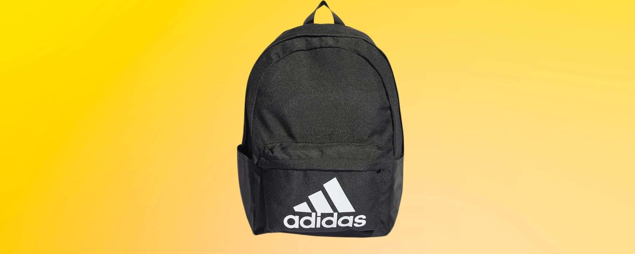 Zaino Adidas per scuola o università: super sconto su Amazon (-39%)