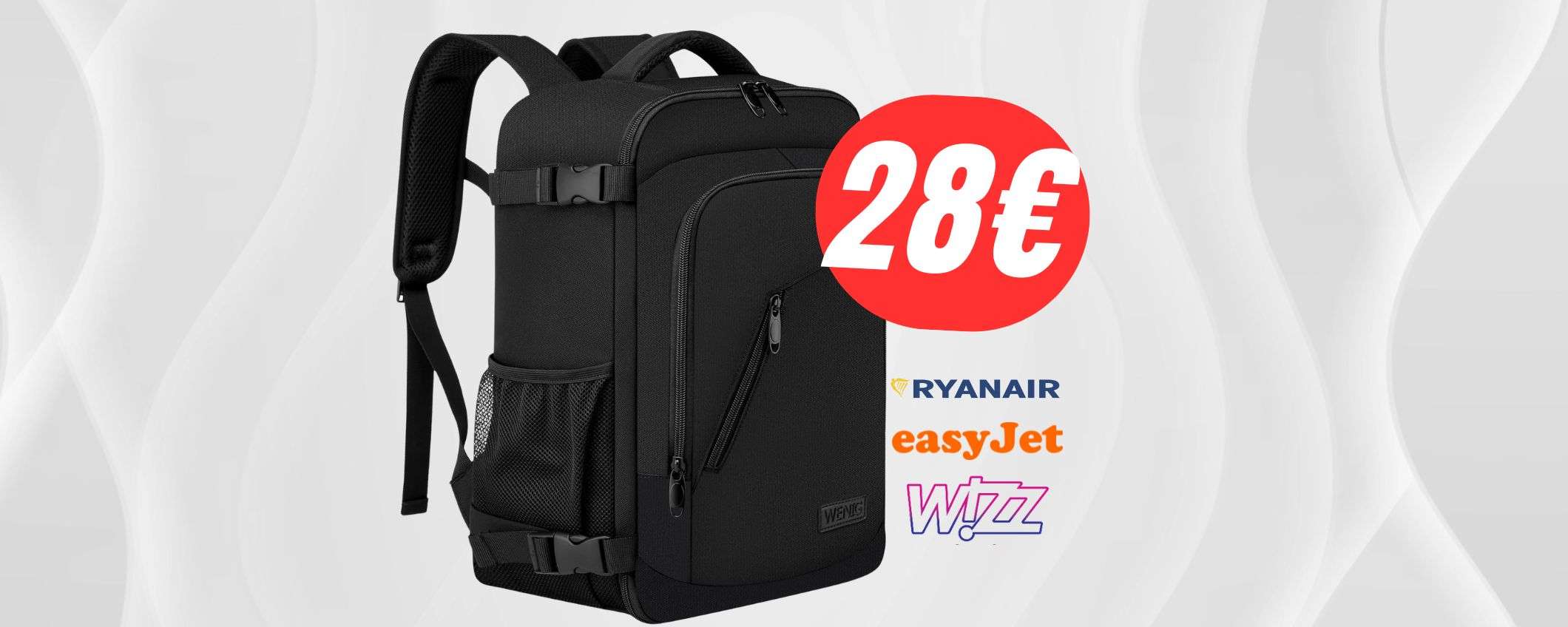 Lo ZAINO perfetto per RYANAIR esiste e costa 28€!