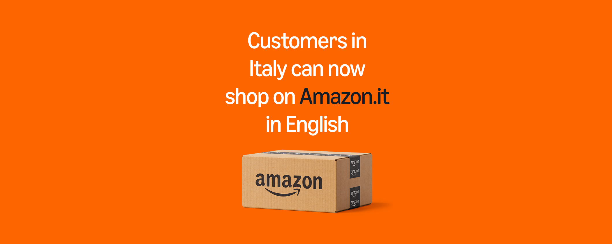 Amazon.it è disponibile da oggi anche in lingua inglese