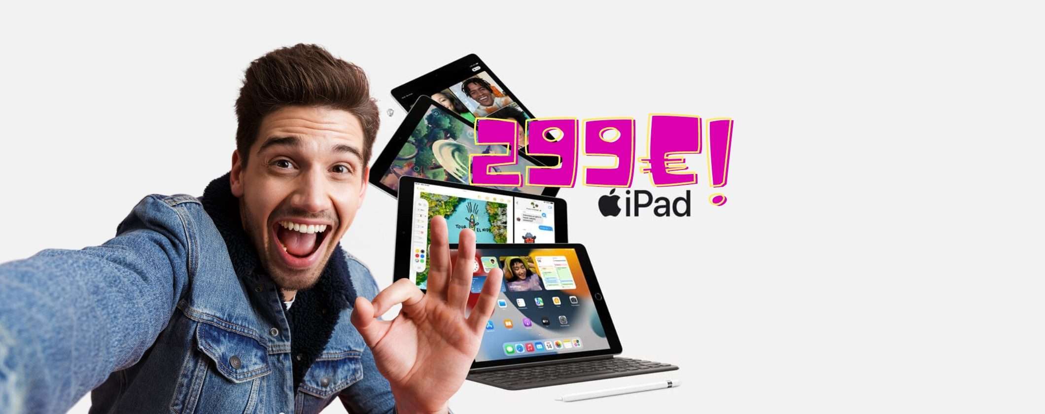 Apple iPad 9 64GB in REGALO a soli 299€ su Unieuro