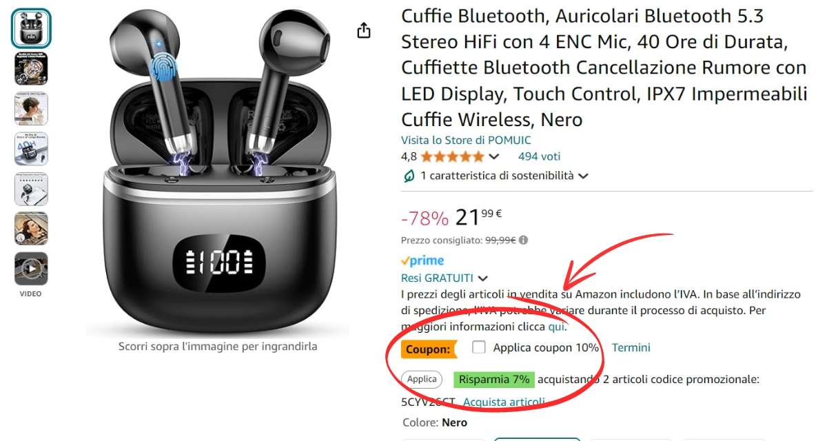 auricolari-wireless-qualita-tuoi-appena-19e-amazon-wow-coupon