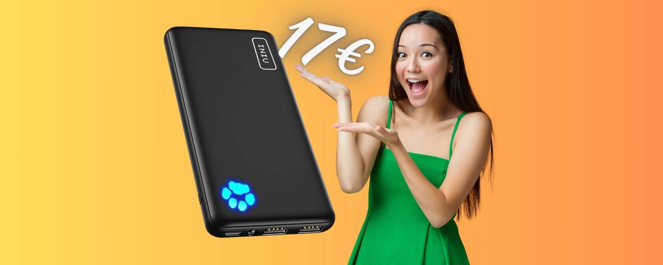 Batteria sempre carica con questo Power Bank a 17€ su Amazon