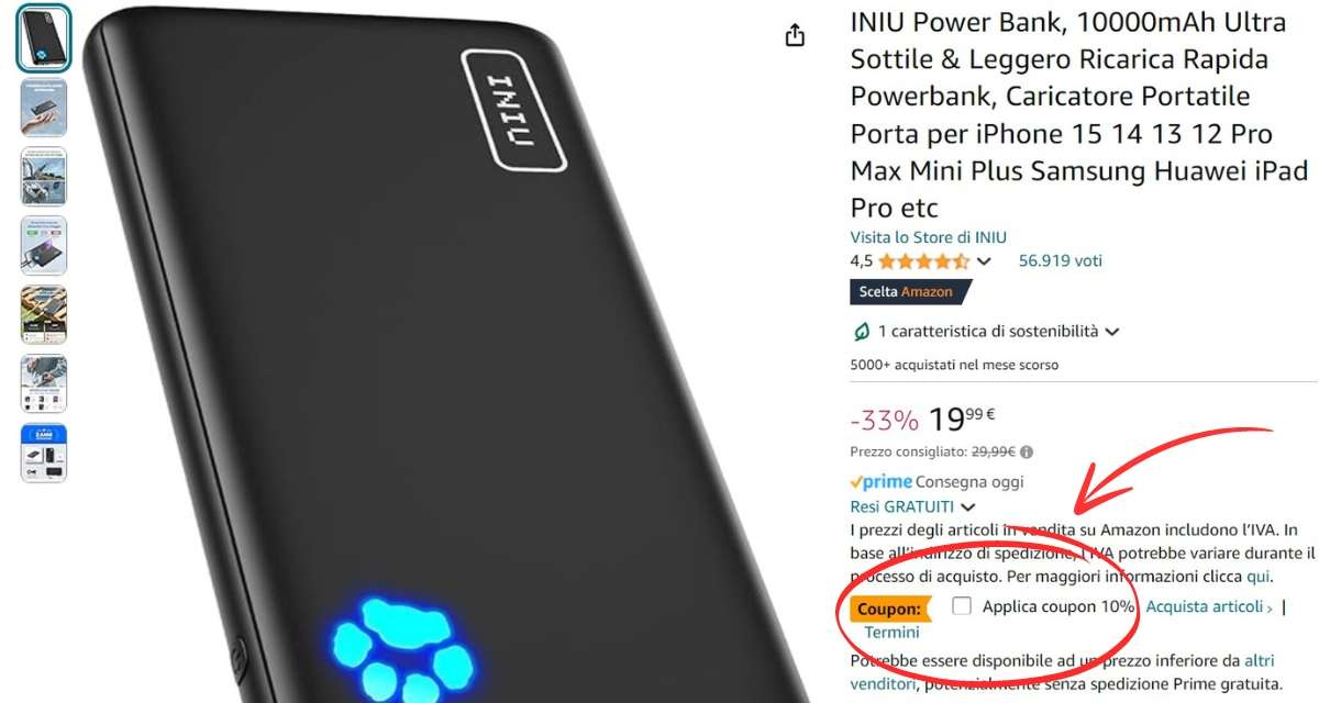 batteria-sempre-carica-questo-power-bank-17e-amazon-coupon