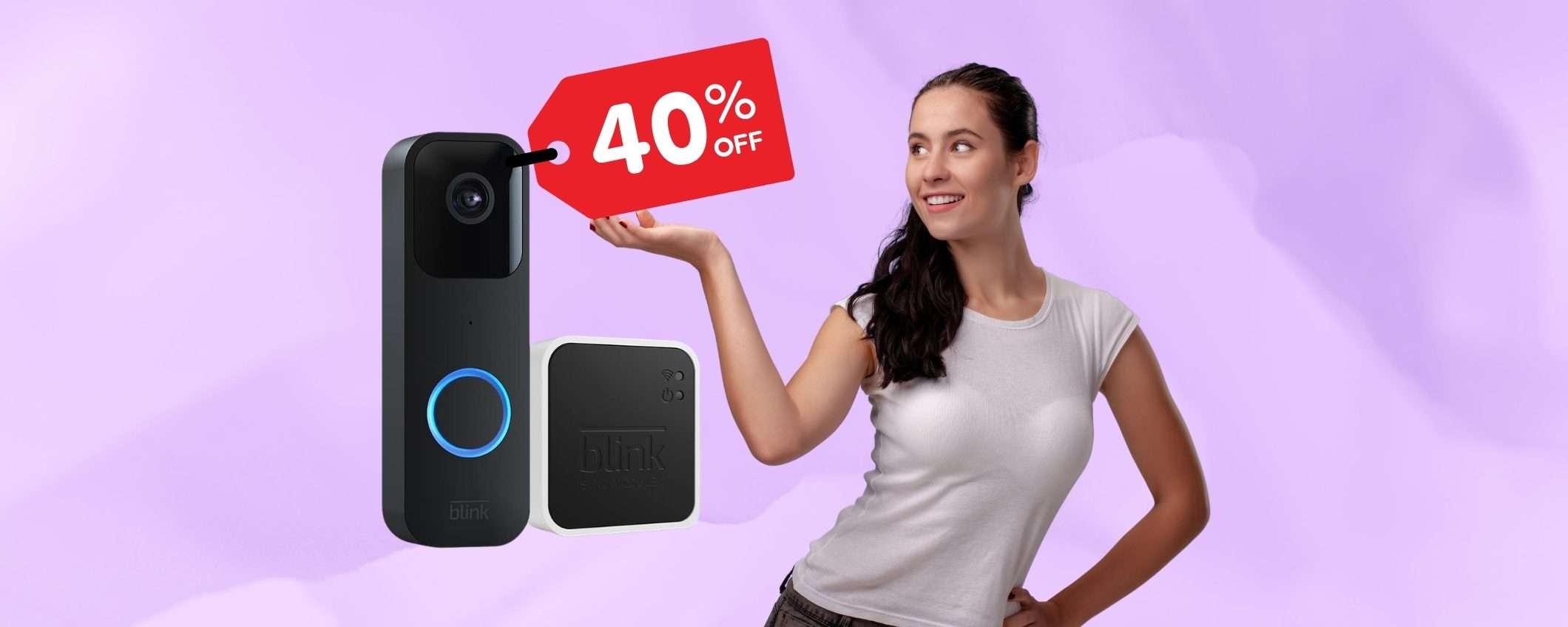 Blink Video Doorbell: videocitofono Smart in SUPER SCONTO (-40%)