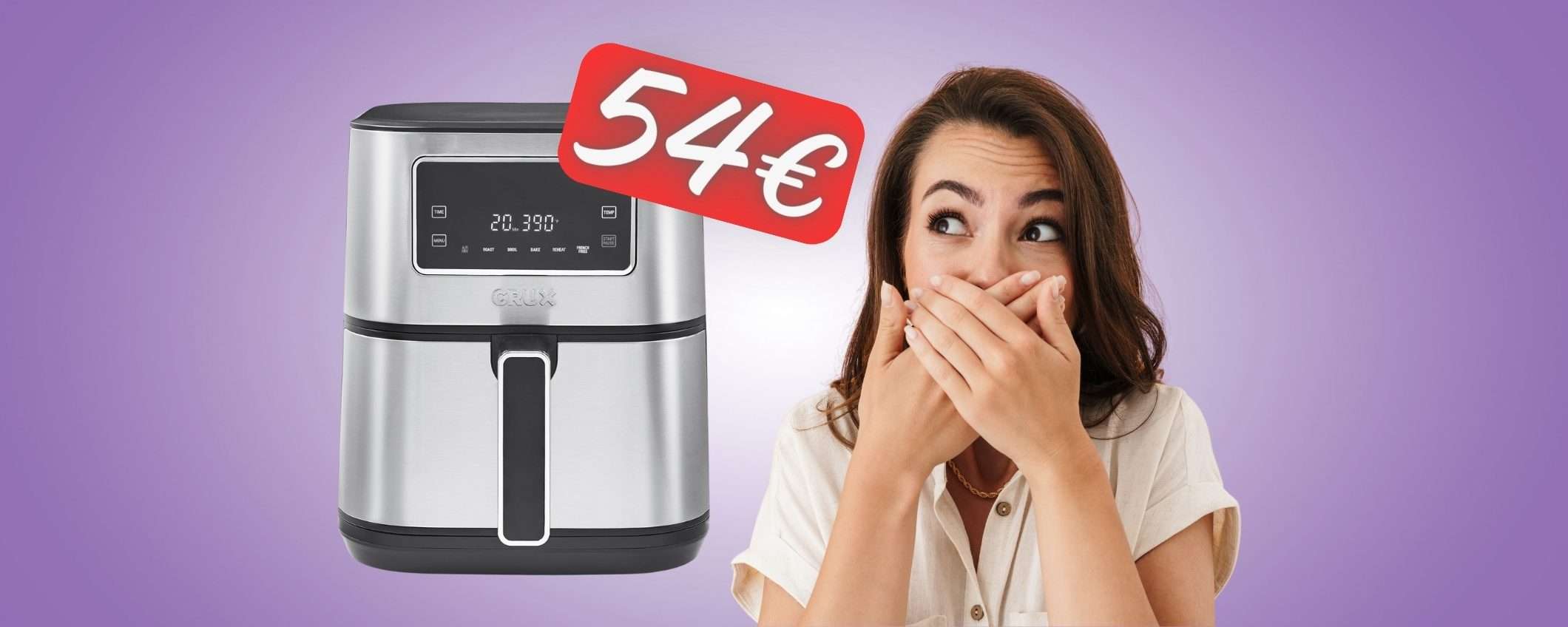 BOMBA incredibile per questa friggitrice ad aria, SOLO 54€ su Amazon