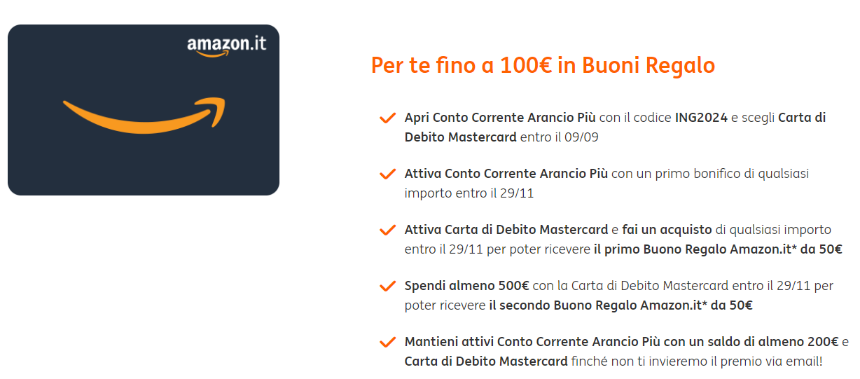 buoni Amazon da 100 euro