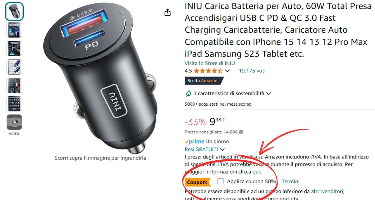 caricatore-usb-accendisigari-auto-soli-4-99e-roba-matti-coupon