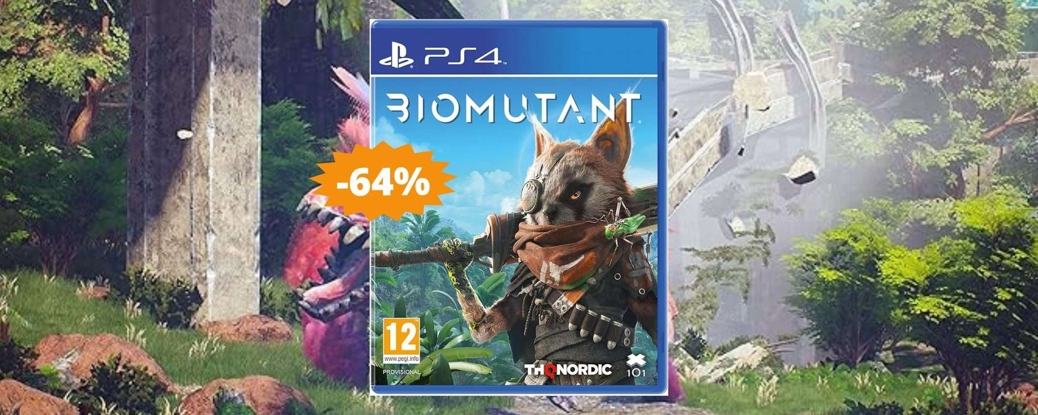 Biomutant per PlayStation 4: CROLLO del prezzo su Amazon (-64%)