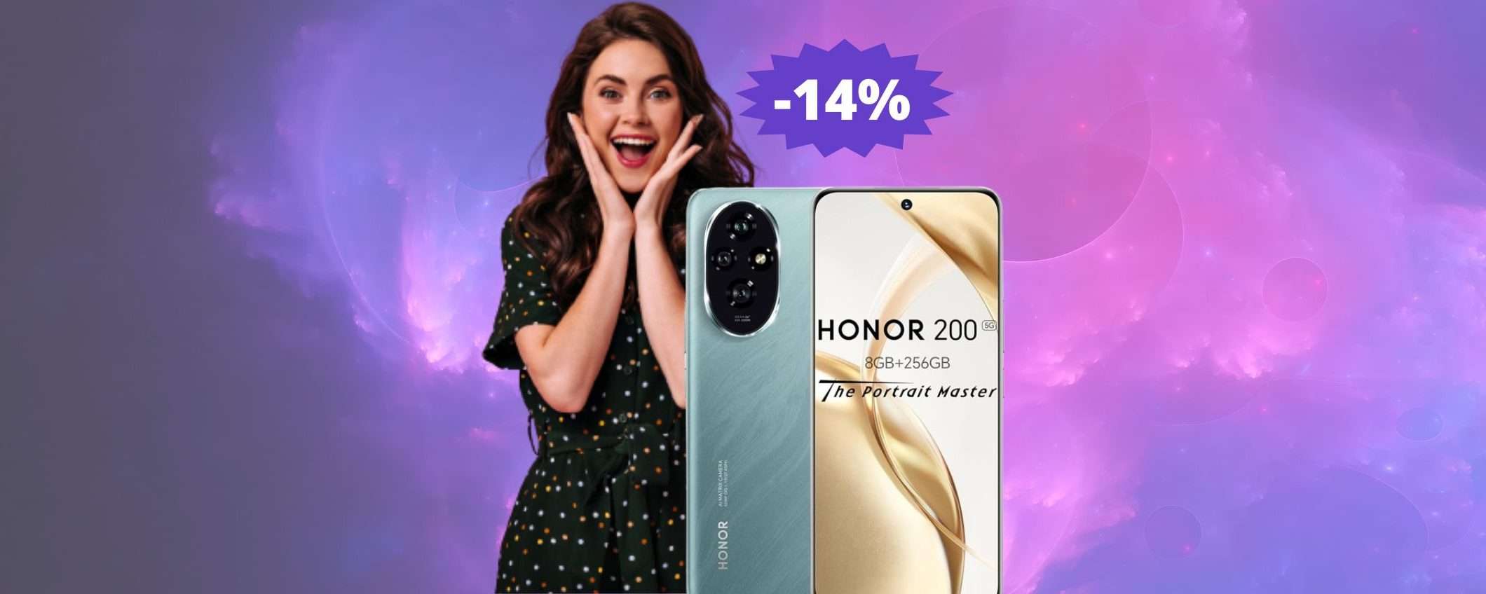 HONOR 200: bello, moderno e in SUPER sconto del 14%