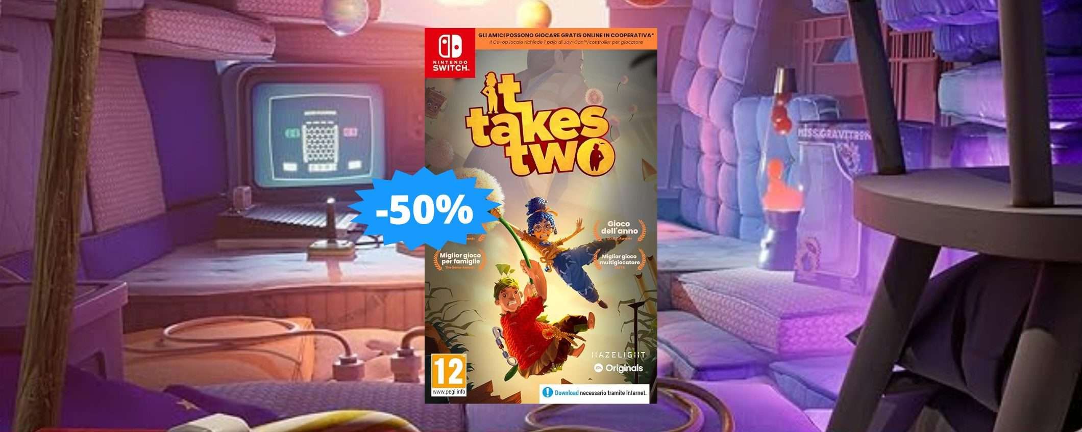 It Takes Two per Switch: prezzo BOMBA su Amazon (-50%)