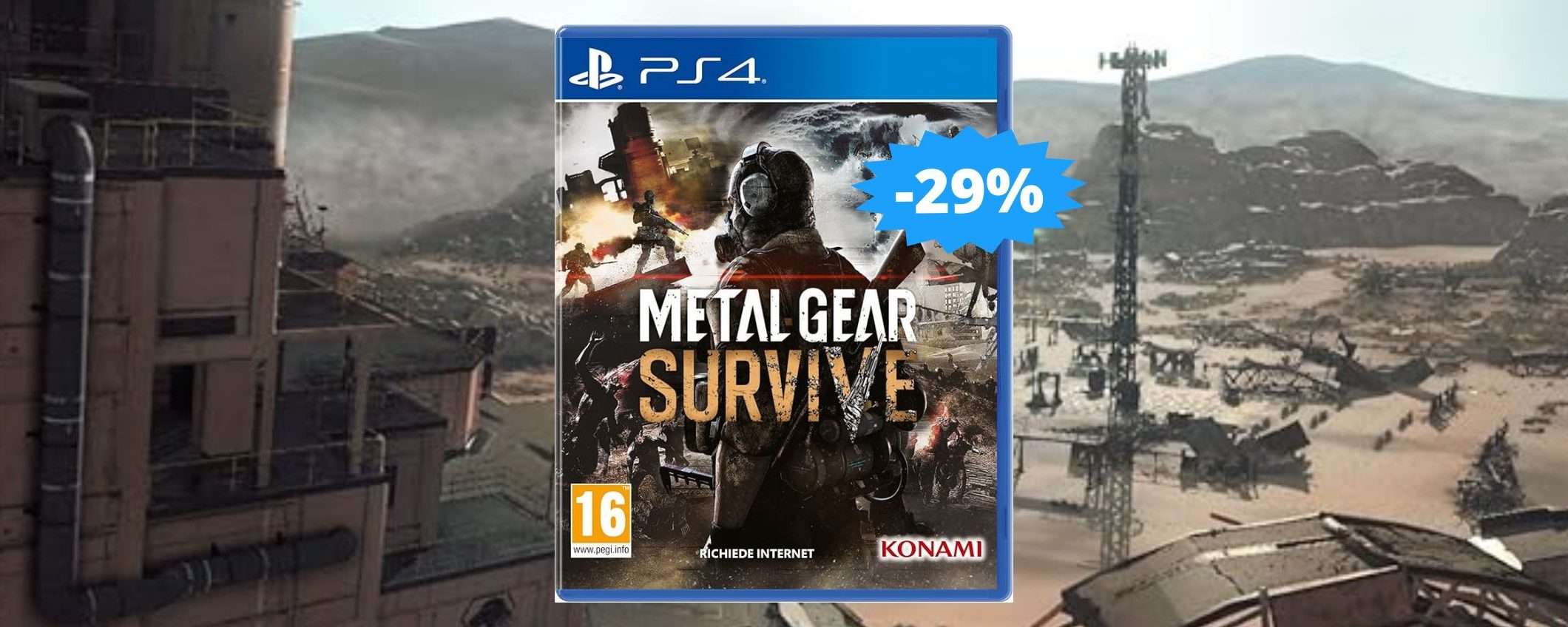 Metal Gear Survive per PS4: un AFFARE da prendere al volo (-29%)