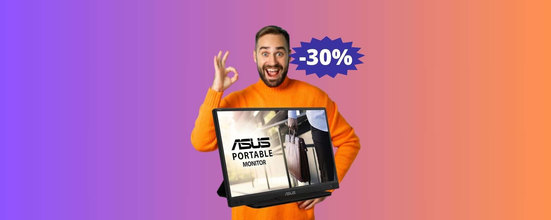 Monitor portatile ASUS ZenScreen: IMPERDIBILE a questo prezzo (-30%)