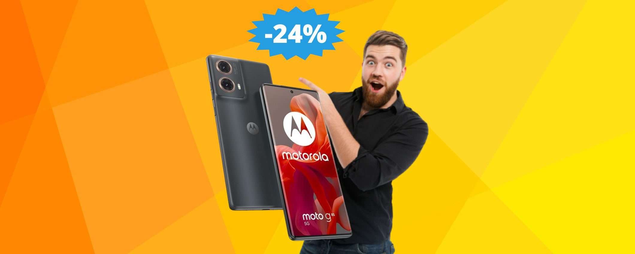 Motorola moto g85: un AFFARE da non perdere su Amazon (-24%)