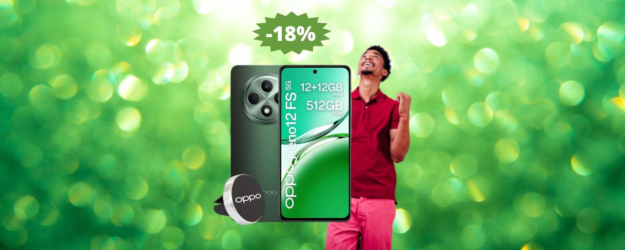 OPPO Reno12 FS: sconto IMBATTIBILE del 18% su Amazon