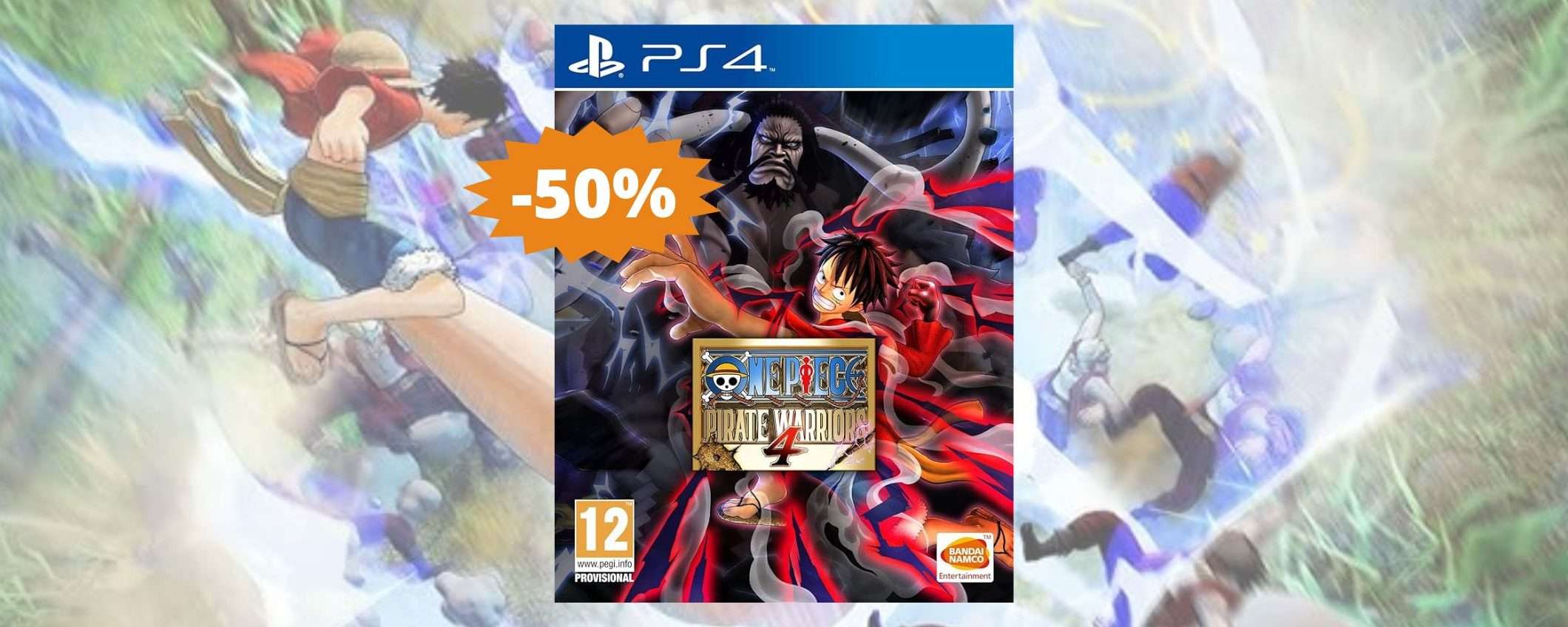 One Piece Pirate Warriors 4 per PS4: sconto EPICO del 50% su Amazon