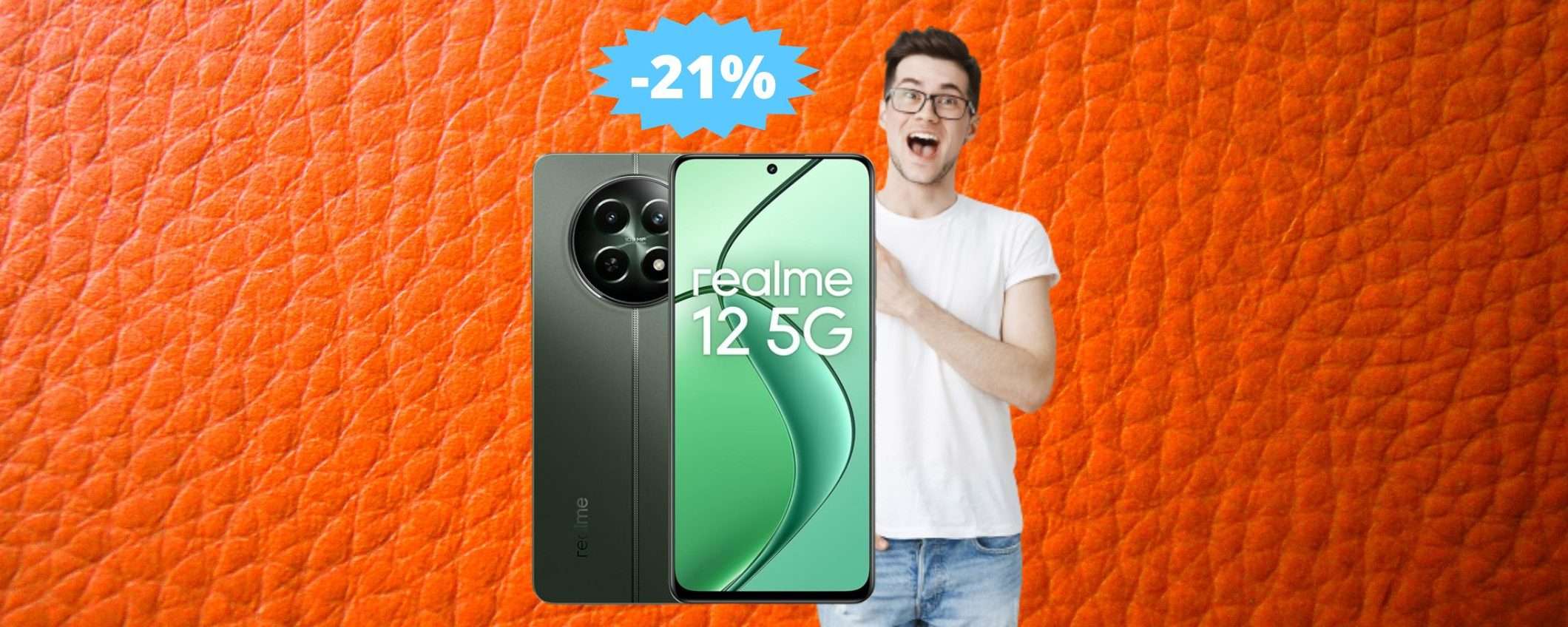 Realme 12 5G: IMPERDIBILE a questo prezzo su Amazon (-21%)